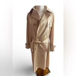 Vintage Celine Beige Belted Trench Coat Women’s Size 40